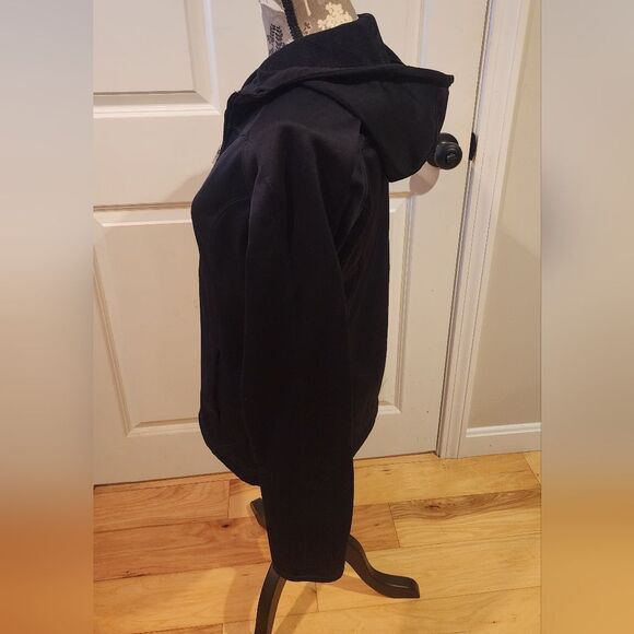 Xersion Performance Wear black active zip up hooded jacket - Picture 2 of 4